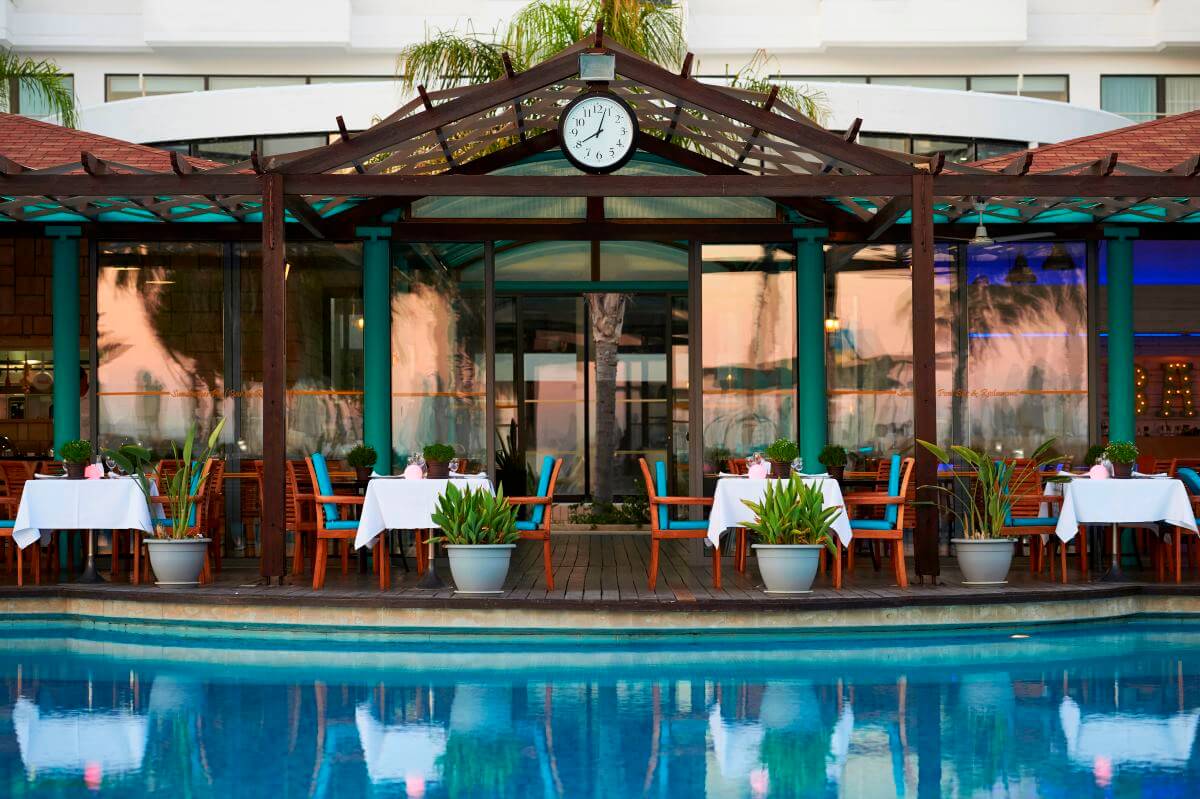 louis ledra beach pool restaurant