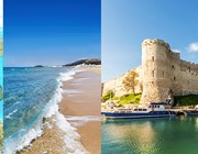 collage banner cyprus paradise