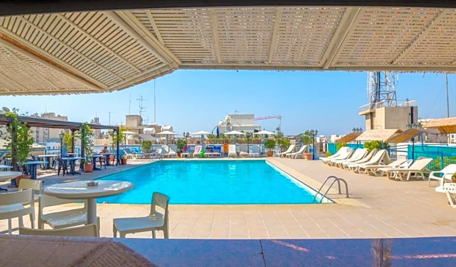 atrium zenon hotel apartments pool cyprus
