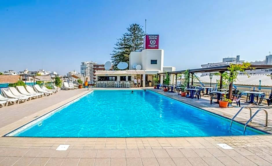 atrium zenon hotel apartments outdoor pool larnaca