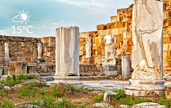 februrary salamis ruins north cyprus