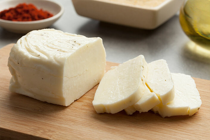 Fresh Sliced Halloumi Cheese from Cyprus