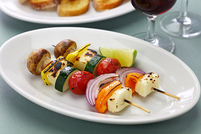 Traditional Cypriot Halloumi Skewers