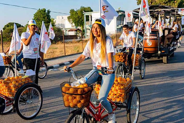 Young locals of Guzelyurt at the Opening Ceremony