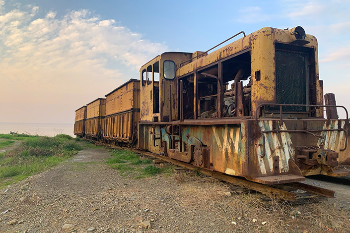 Train on Display in Denizli, North Cyprus