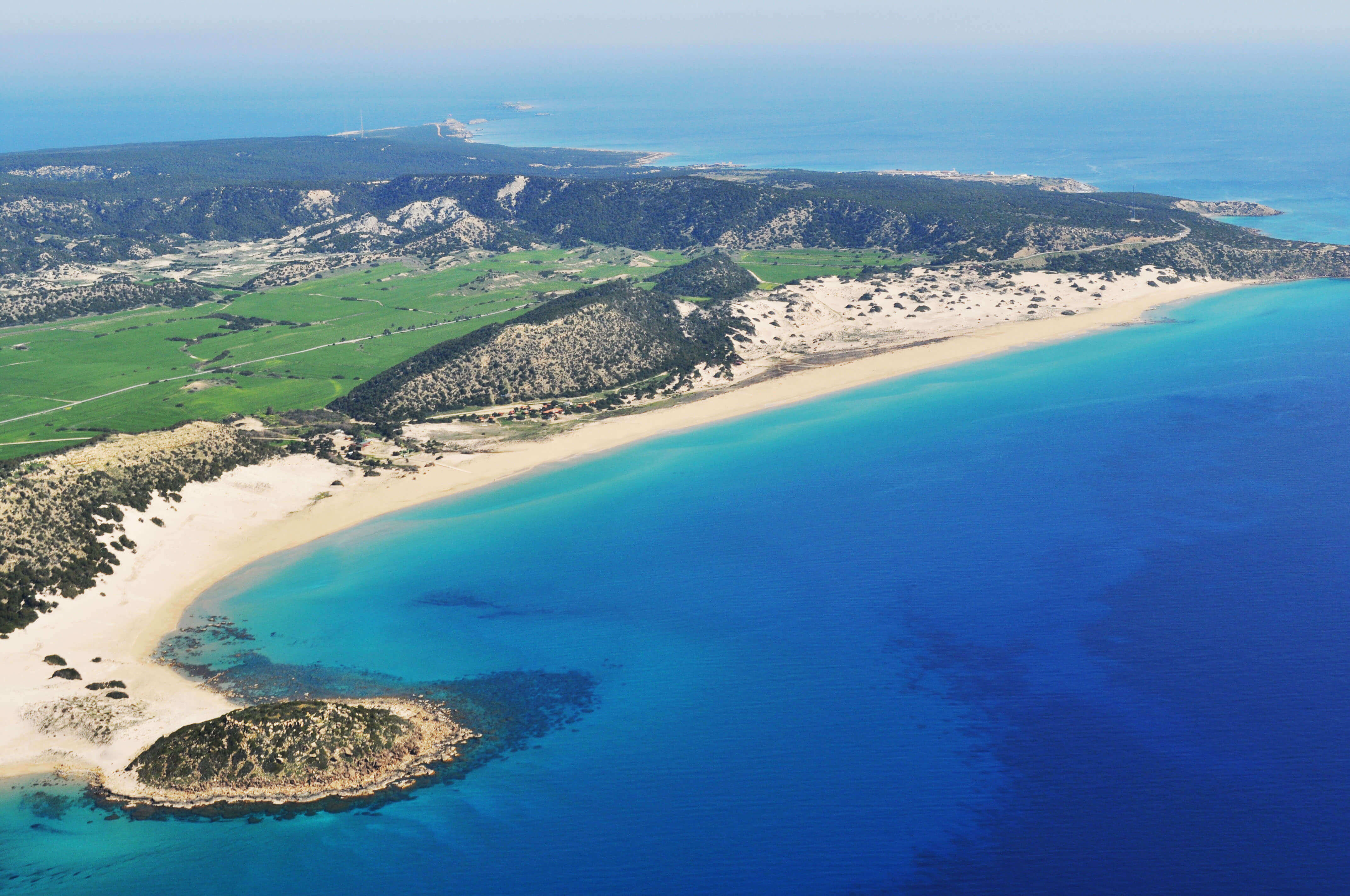 Golden Beach along the Karpaz Peninsula.