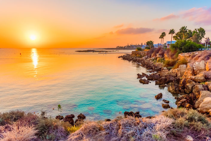 Golden Orange Sunset, Cyprus