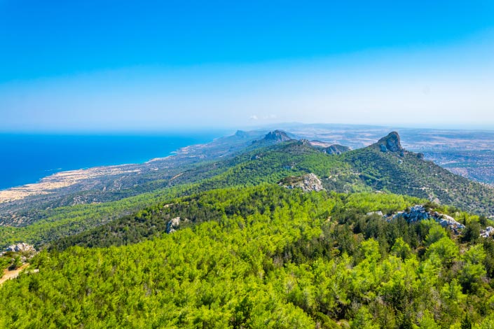 View from Kantara Castle, North Cyprus