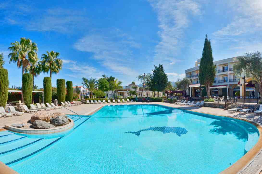 altinkaya holiday pool view north cyprus