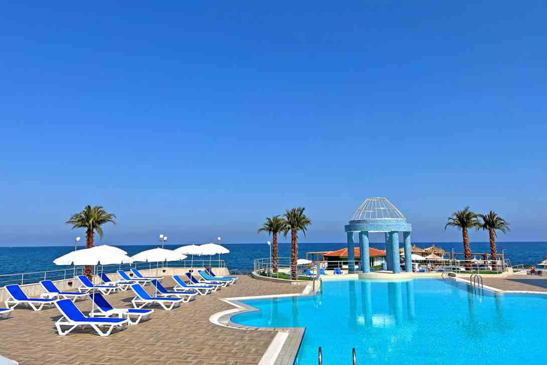 55 dome hotel pool sitting kyrenia