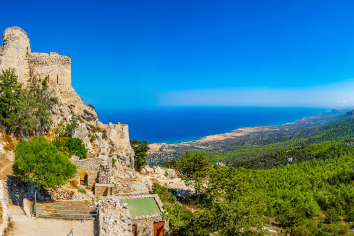 Ruins of Kantara Castle, North Cyprus