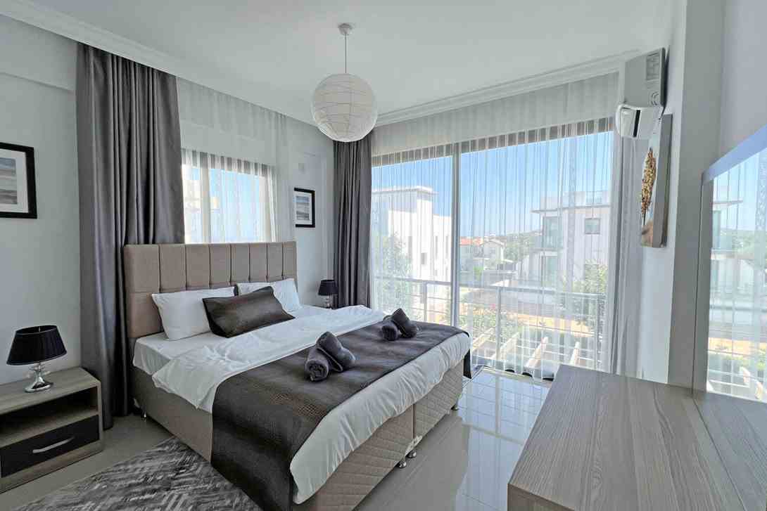 deluxe villa skyline bedroom view kyrenia