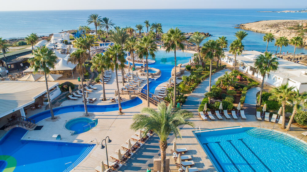 6 adams beach outdoor pool cyprus