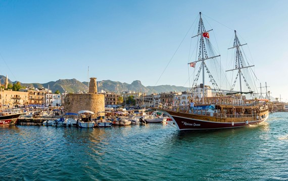 boats in Kyrenia harbour