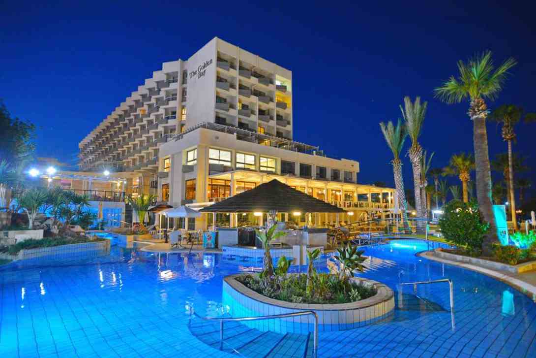 Golden bay Larnaka Cyprus