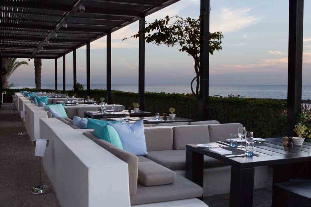 almyra restaurant with sea view