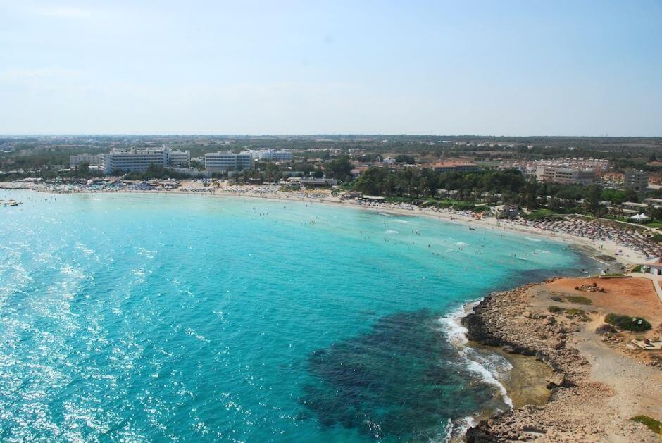 aktea beach hotel birds eye view