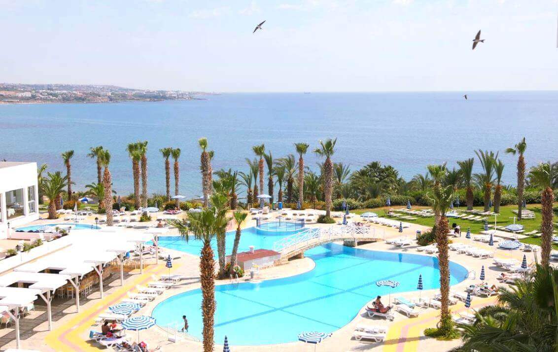 ascos coral beach hotel pool seaview