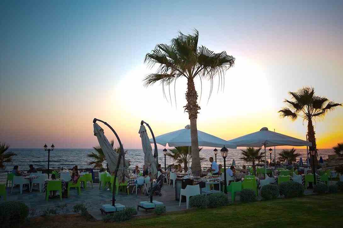 kefalos beach sunset view